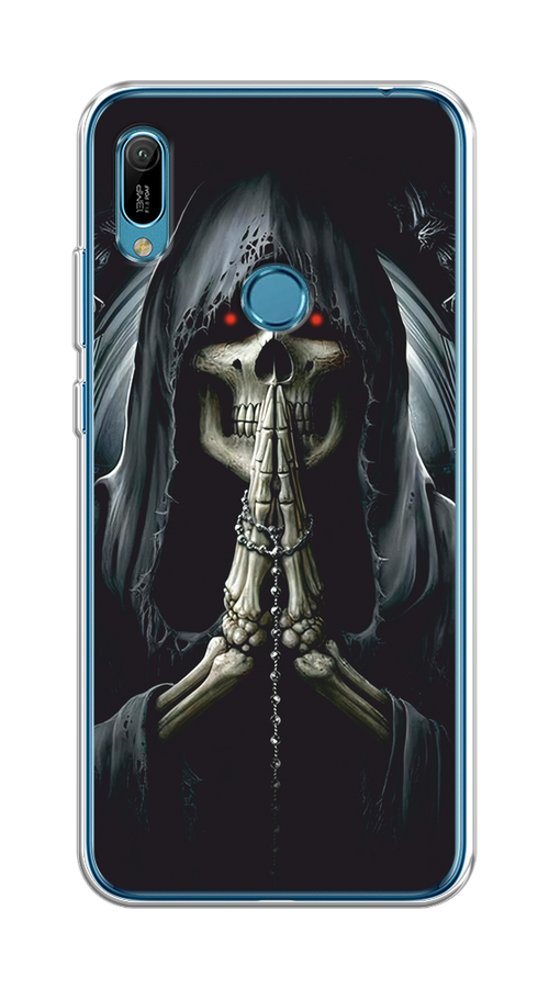 

Чехол на Huawei Y6 2019/Honor 8a/8a Pro/Y6s "Молитва", Серый, 68650-1