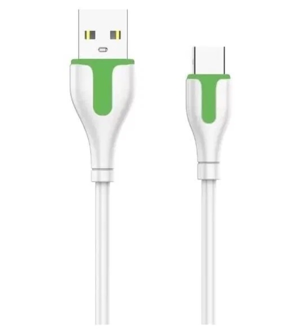 Аксессуар Ldnio LS572 USB - MicroUSB 2.1A 2m White-Green LD_C3815