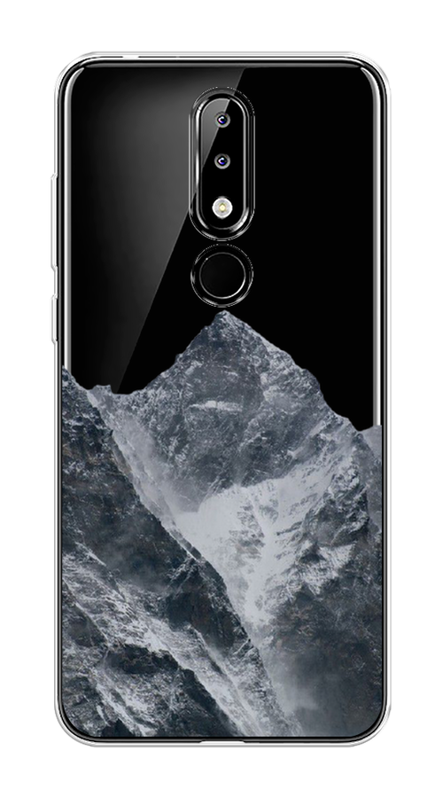 

Чехол на Nokia 5.1 Plus (X5) "Горы арт 4", Серый;бежевый, 121950-2