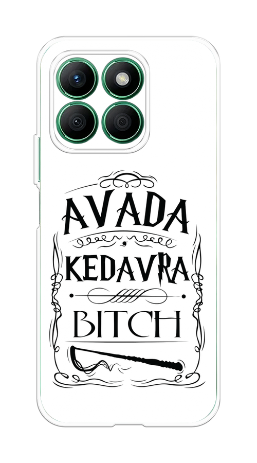 

Чехол на Honor X8B "Avada kedavra bitch", Белый;серый;черный, 6123250-1