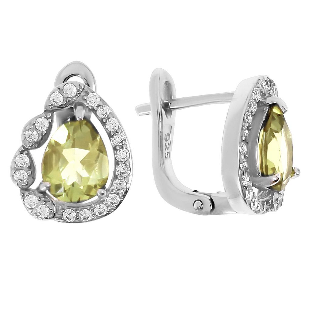 

Серьги из серебра с топазом Balex Jewellery 2405935813, 2405935813
