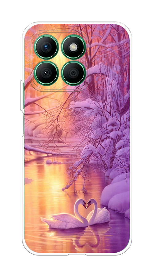 

Чехол на Honor X8B "Зима 1", Фиолетовый;желтый, 6123250-1