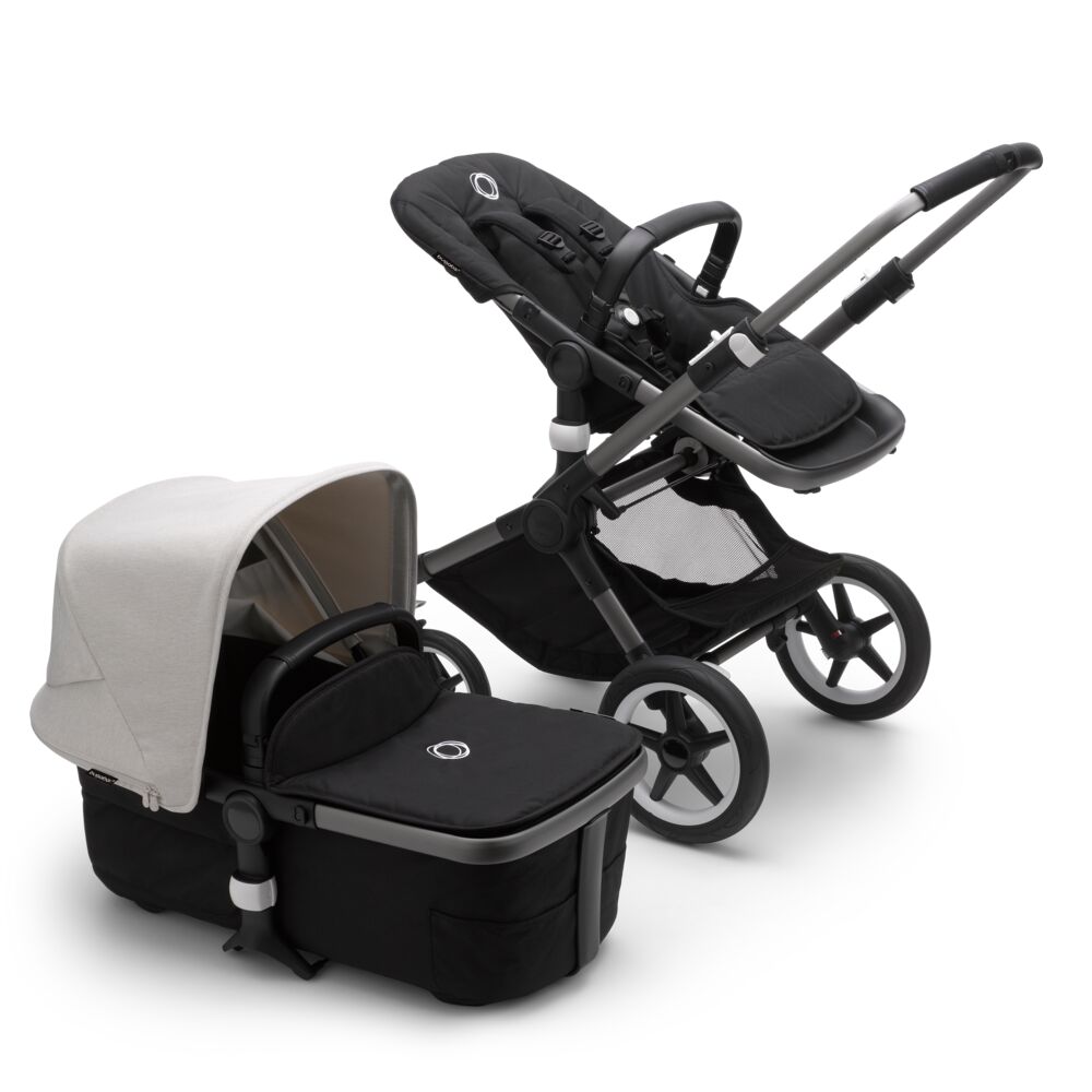 фото Коляска 2в1 bugaboo fox3 graphite/ midnight black/ misty white