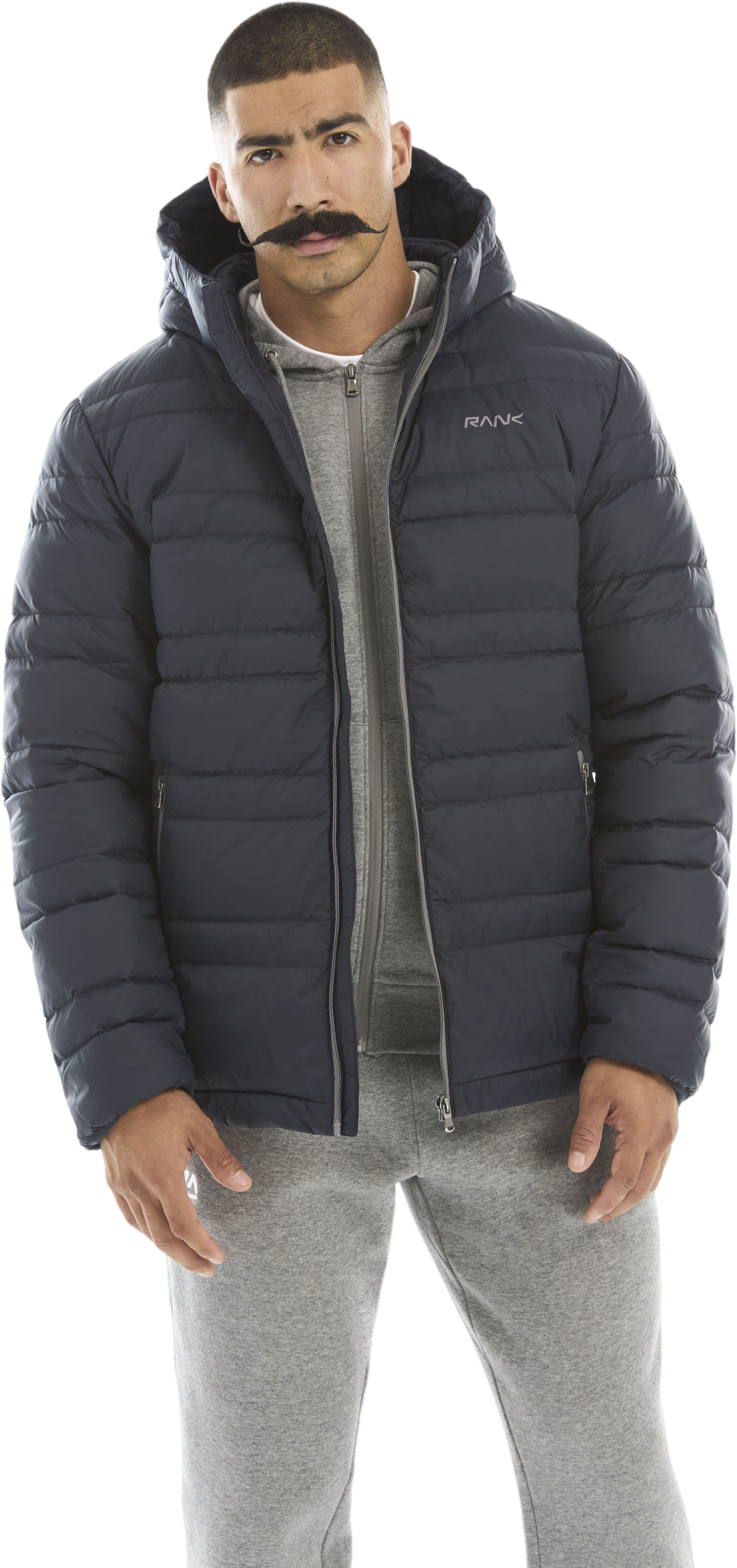 Пуховик мужской RANK STORM-TEX Down Hooded Jacket синий M