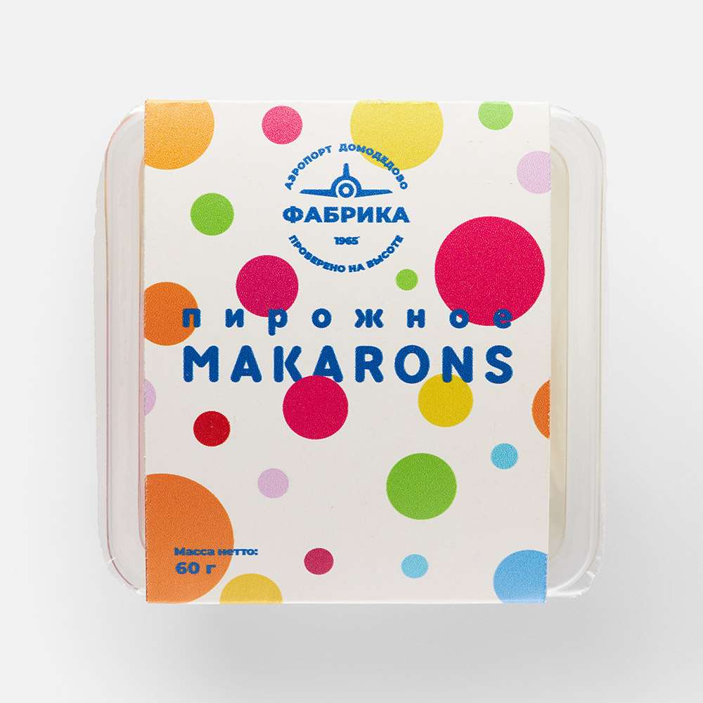 Ассорти макарон Фабрика Домодедово, ваниль, малина и маракуйя, 60 г