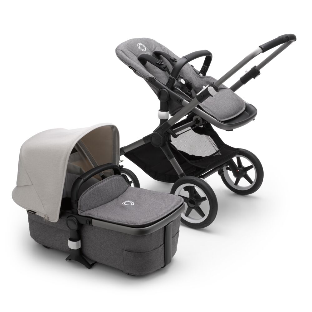 

Коляска 2в1 Bugaboo Fox3 graphite/ grey melange/ misty white, Fox3