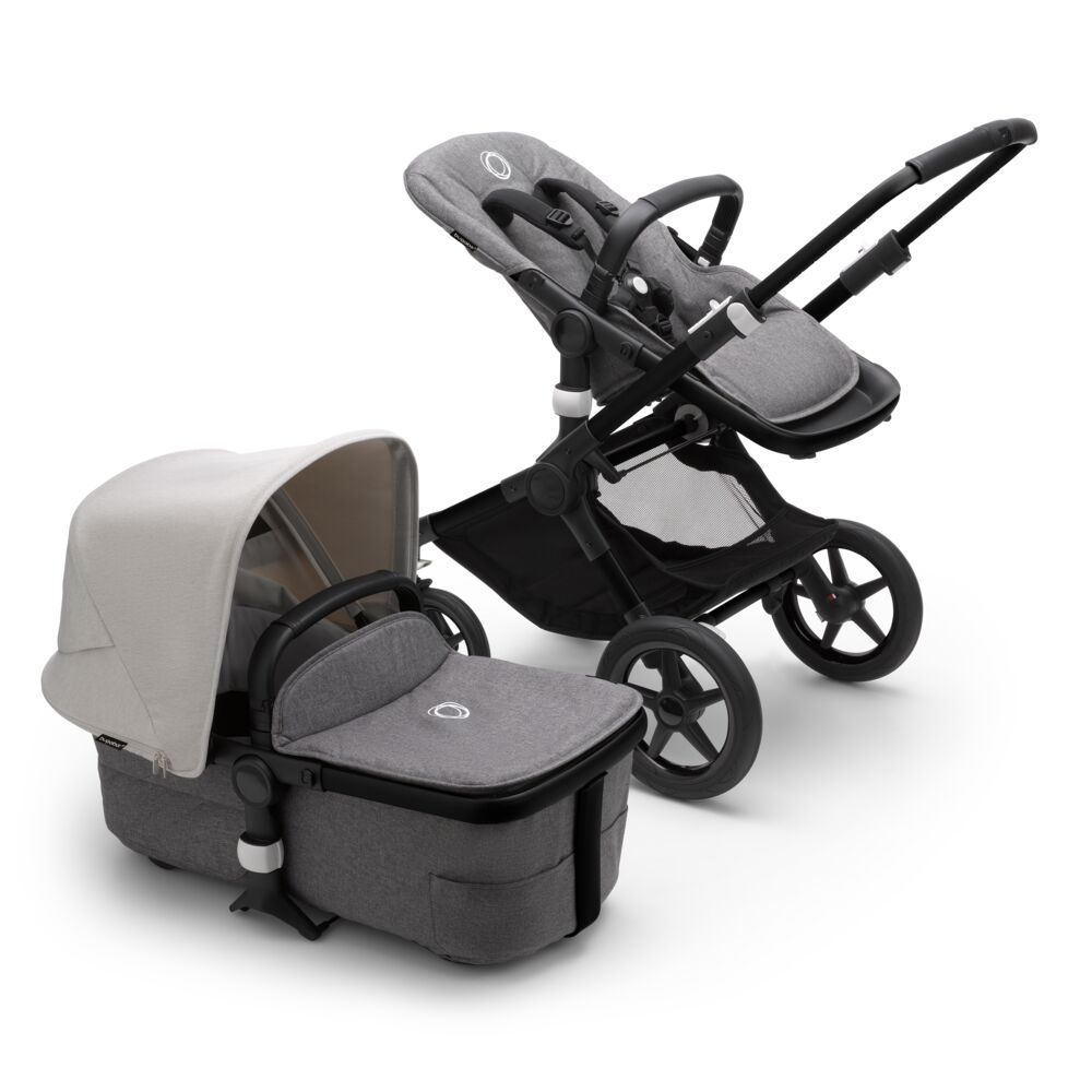 

Коляска 2в1 Bugaboo Fox3 black/ grey melange/ misty white, Fox3