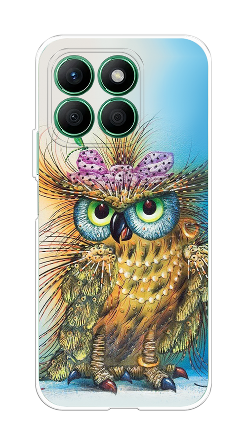 

Чехол на Honor X8B "Модная сова", Коричневый;голубой, 6123250-1