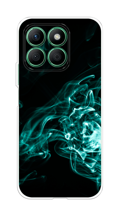 

Чехол на Honor X8B "Дым", Бирюзовый;черный;голубой, 6123250-1