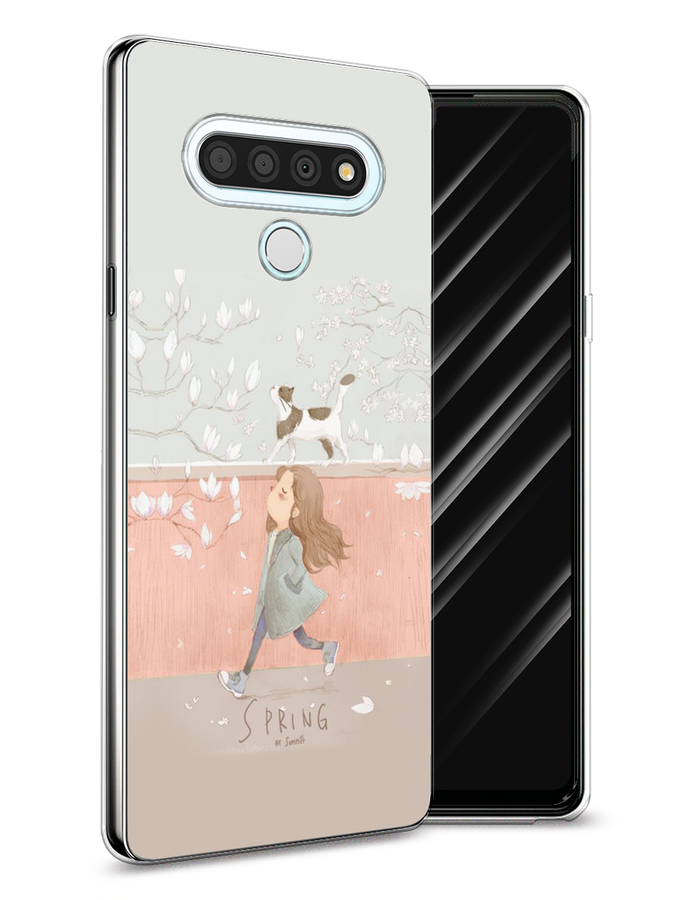 

Чехол Awog на LG Stylo 6 "Девочка-весна", Серый, 84550-7