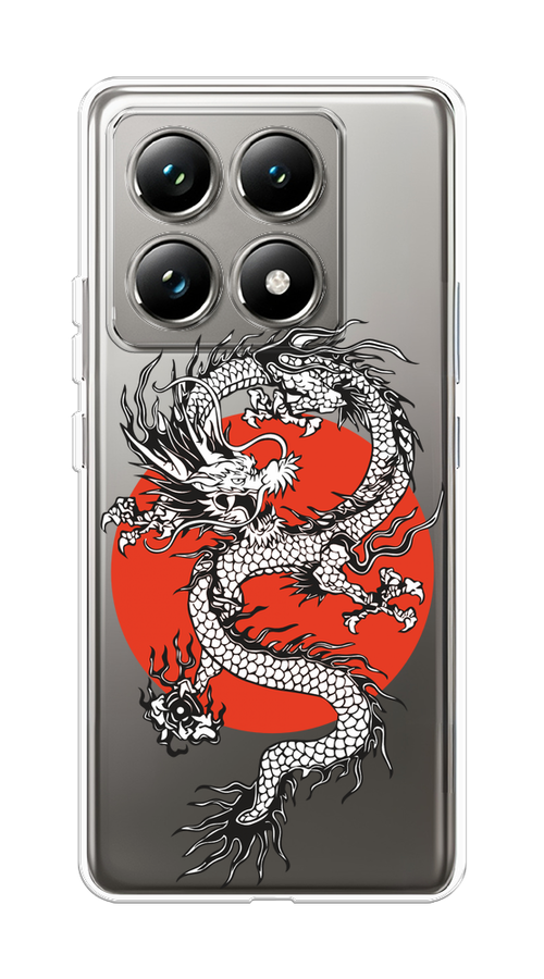 

Чехол на Xiaomi 14T Pro "Восходящий дракон", Белый;черный;красный, 323450-1