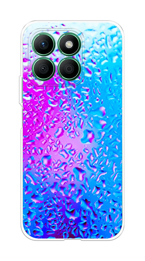 

Чехол на Honor X8B "Капли на стекле", Бирюзовый;розовый, 6123250-1
