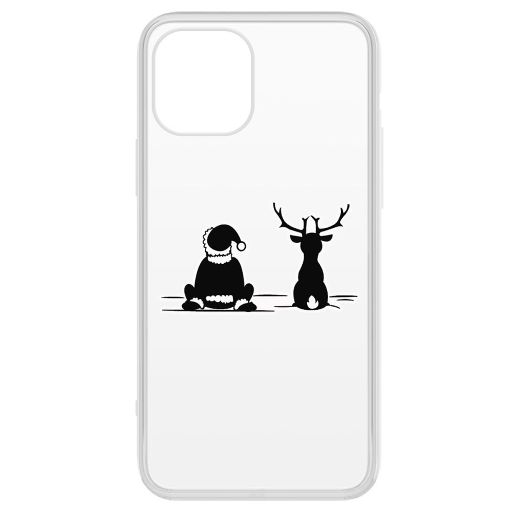 

Чехол-накладка Krutoff Clear Case Мечтатели для iPhone 12 Pro Max, Прозрачный