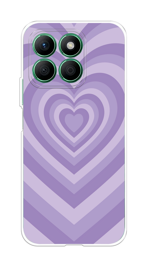 

Чехол на Honor X8B "Violet heart latte", Фиолетовый, 6123250-1