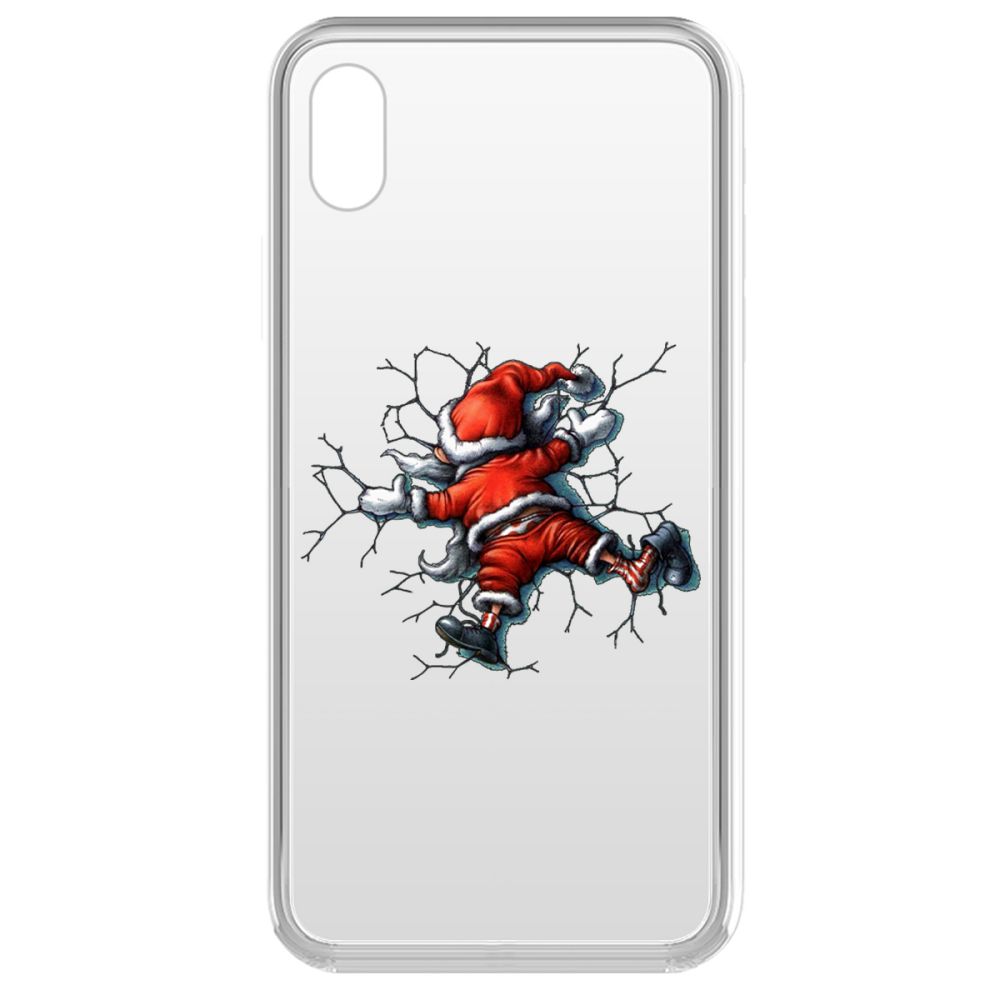 

Чехол-накладка Krutoff Clear Case После праздника для iPhone XR, Прозрачный