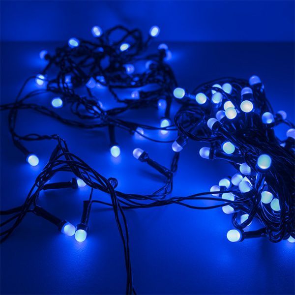 Световая гирлянда новогодняя Led 15063 15м синий 691₽