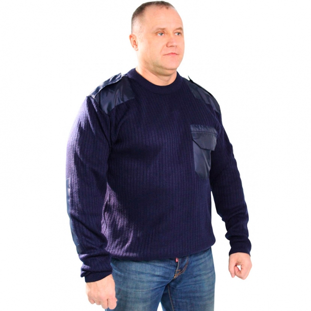 

Свитер мужской NoBrand Полиции цв. синий р.5XL (60), Полиции