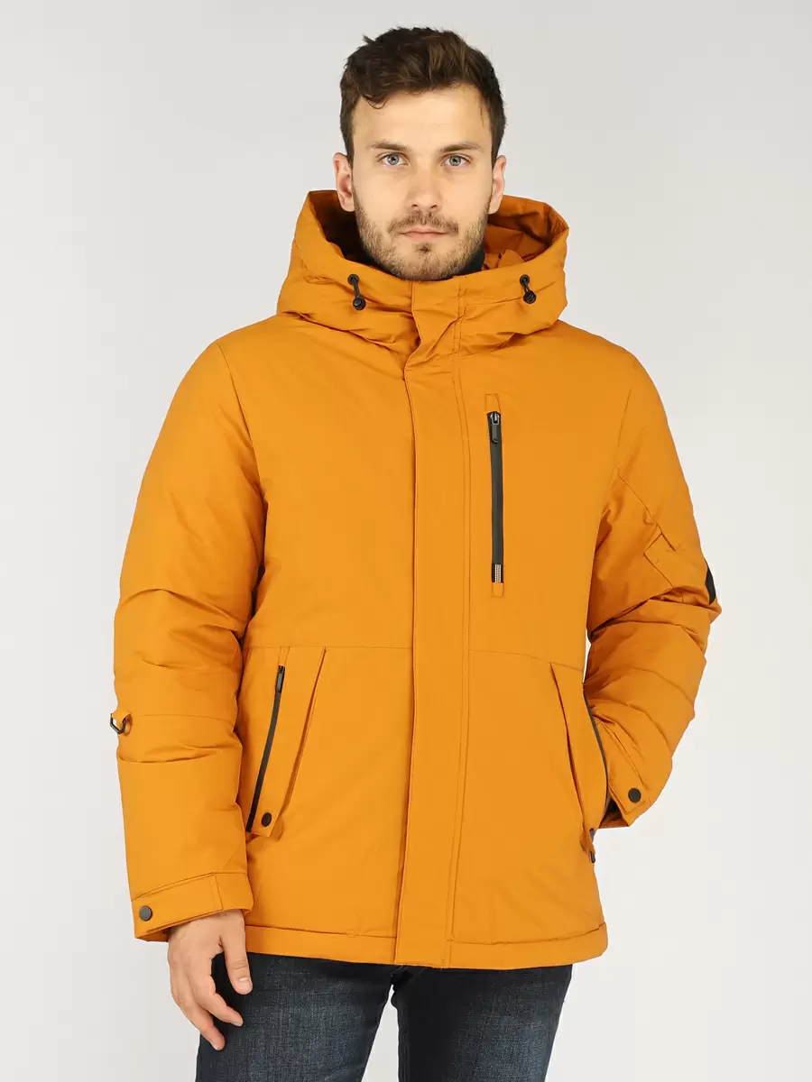 

Пуховик мужской A passion play SQ69431 оранжевый 52, SQ69431