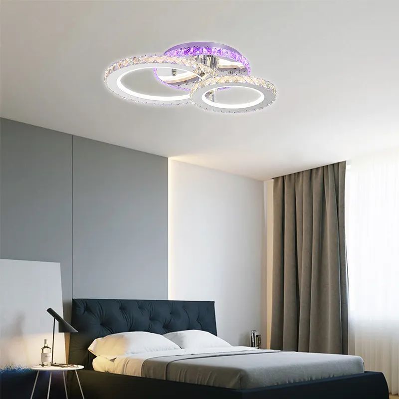 

Люстра потолочная светодиодная SAFILIGHT 6004-2-bubble-chrom