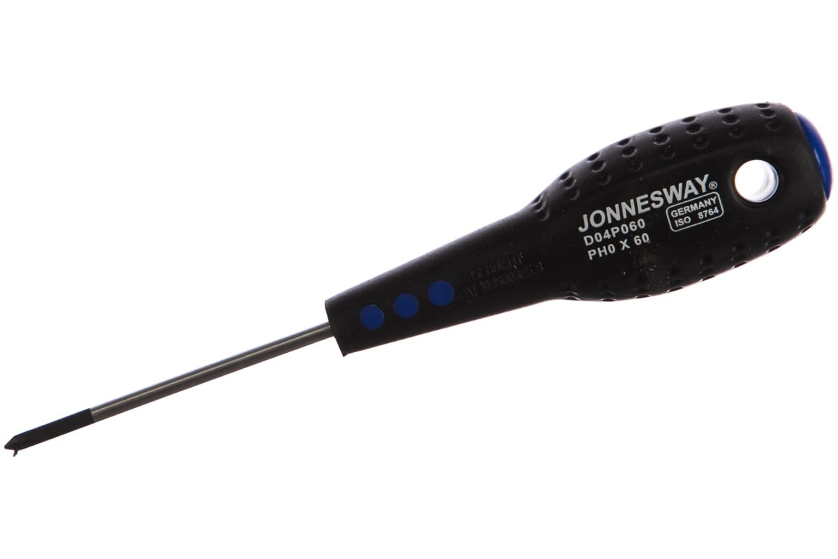 JONNESWAY D04P060 Отвертка крестовая FULL STAR PH0х60 154мм 880₽