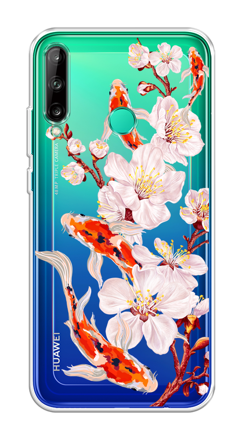 

Чехол на Honor 9C, Huawei P40 Lite E/Y7p "Карпы и сакура", Оранжевый;розовый;бежевый;прозрачный, 612550-1