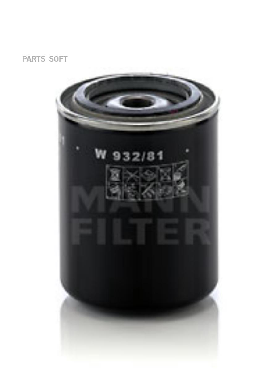 

Фильтр масляный FORD KOMATSU NISSAN MANN-FILTER W93281