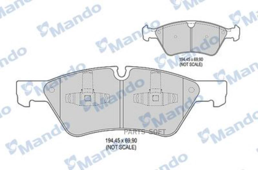 

Тормозные колодки Mando mbf015224