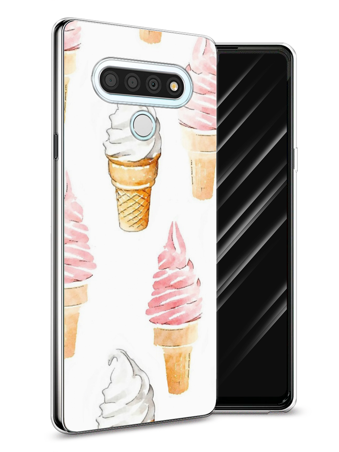 

Чехол Awog на LG Stylo 6 "Нарисованное мороженое", Белый;розовый, 84550-10