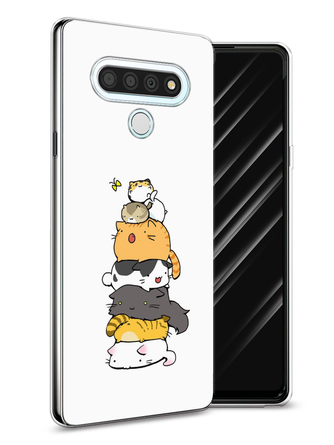 

Чехол Awog на LG Stylo 6 "Бутерброд из котиков", Коричневый;белый;серый, 84550-10
