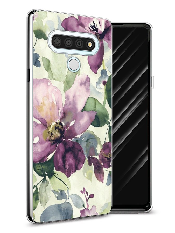 

Чехол Awog на LG Stylo 6 "Сиреневые цветы-акварель", Фиолетовый, 84550-10