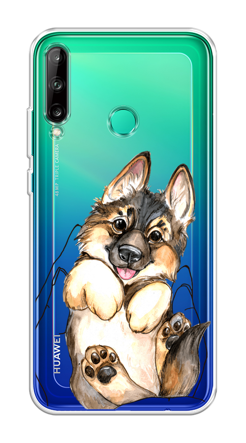 

Чехол на Honor 9C, Huawei P40 Lite E/Y7p "Овчарка в ладошках", Серый;бежевый;белый, 612550-1