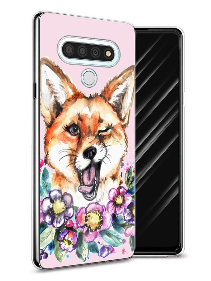 

Чехол Awog на LG Stylo 6 "Подмигивающая лиса", Оранжевый, 84550-10