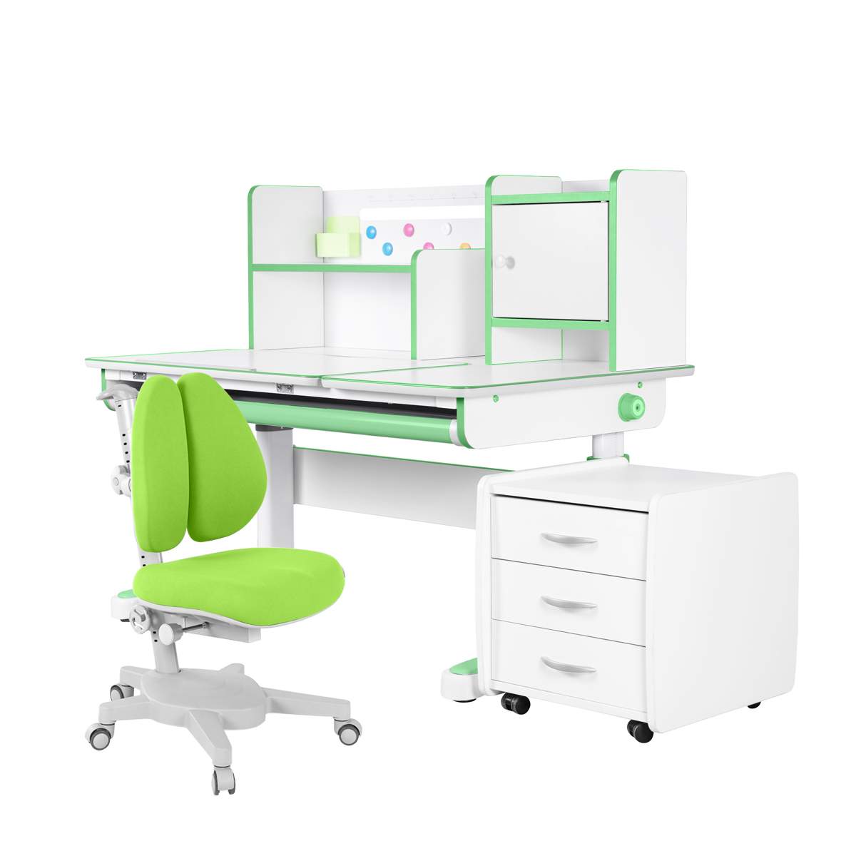 

Комплект Anatomica растущая парта + кресло Armata + тумба GrandaPlusGreen_ArmataDuosGreen, Granda Plus