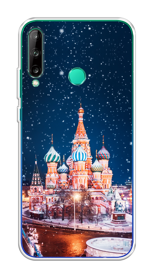 

Чехол на Honor 9C/Huawei P40 Lite E/Y7p "Москва 1", Коричневый;синий;белый, 612550-1