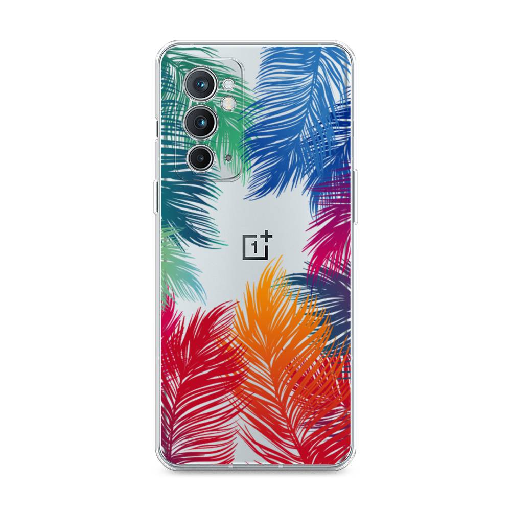 

Чехол Awog на OnePlus 9RT / ВанПлас 9RT "Рамка из перьев", Красный, 152050-4