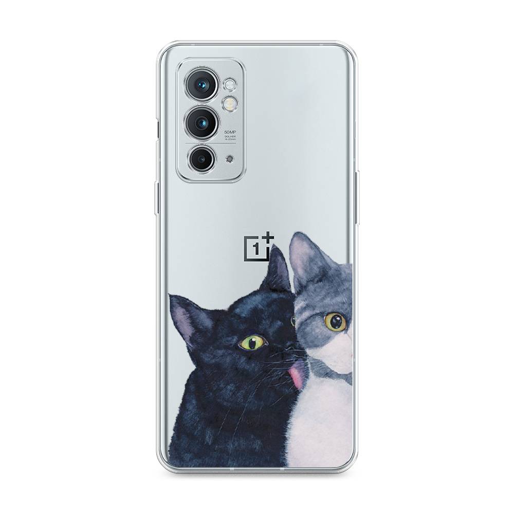 

Чехол Awog на OnePlus 9RT / ВанПлас 9RT "Кошачья любовь", Синий, 152050-1