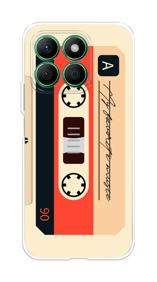 

Чехол на Honor X8B "Бежевая кассета", Черный;красный;бежевый, 6123250-1