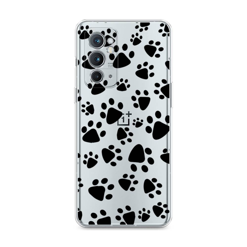 

Чехол Awog на OnePlus 9RT / ВанПлас 9RT "Лапки черные", Черный, 152050-2