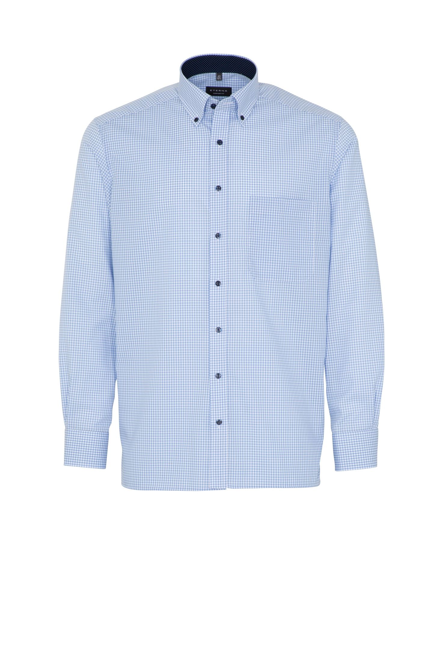 Рубашка мужская ETERNA 8913-12-E144 голубая 41