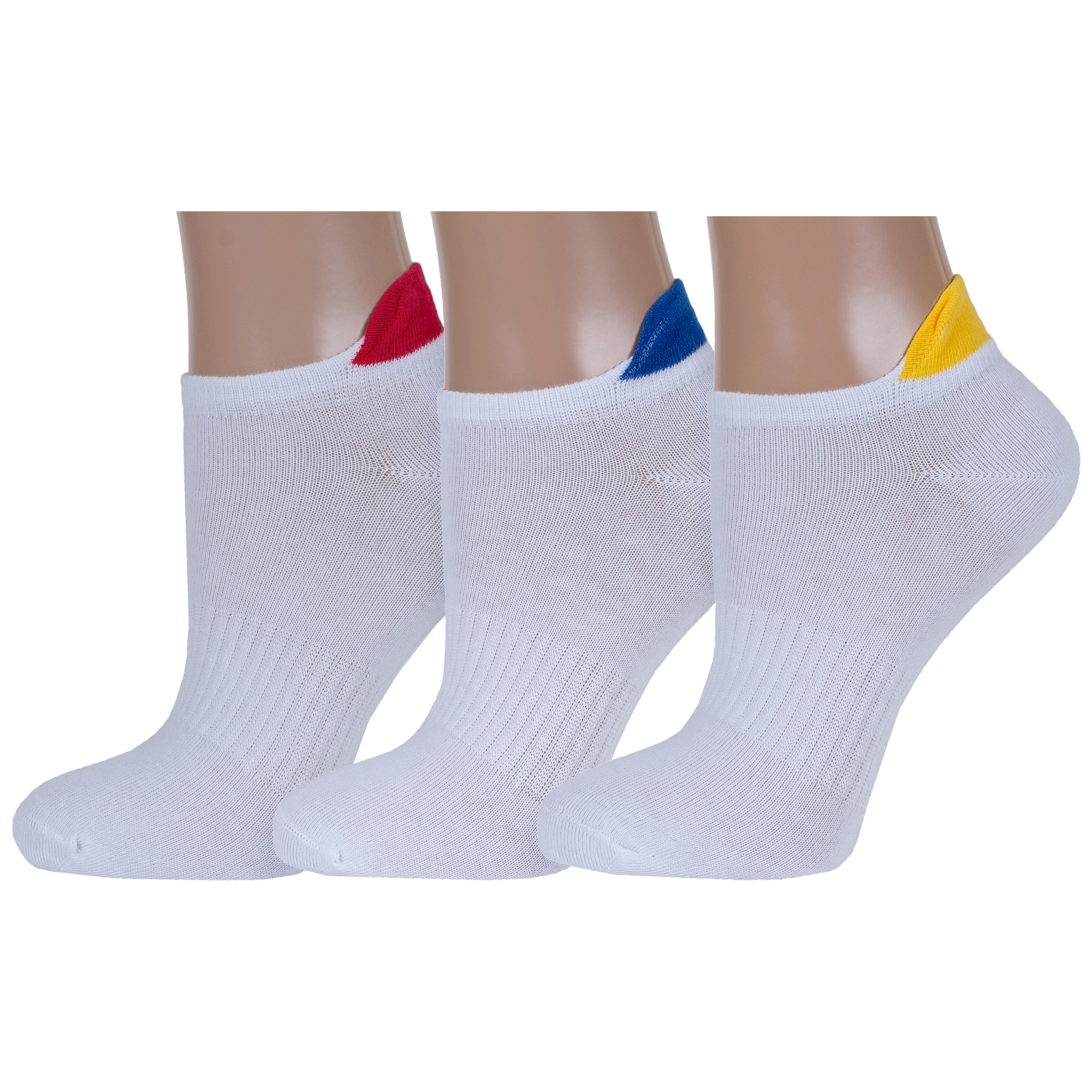 

Комплект носков женских Rusocks 3-Ж3-23758 белых; желтых; красных; синих 23-25, Белый;желтый;красный;синий, 3-Ж3-23758