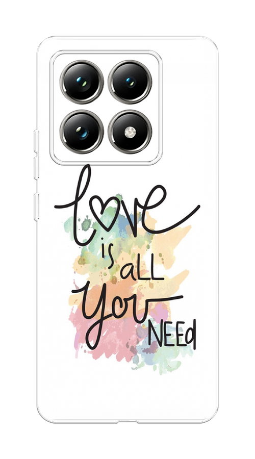 

Чехол на Xiaomi 14T Pro "Love is all you need", Белый;черный;зеленый, 323450-1