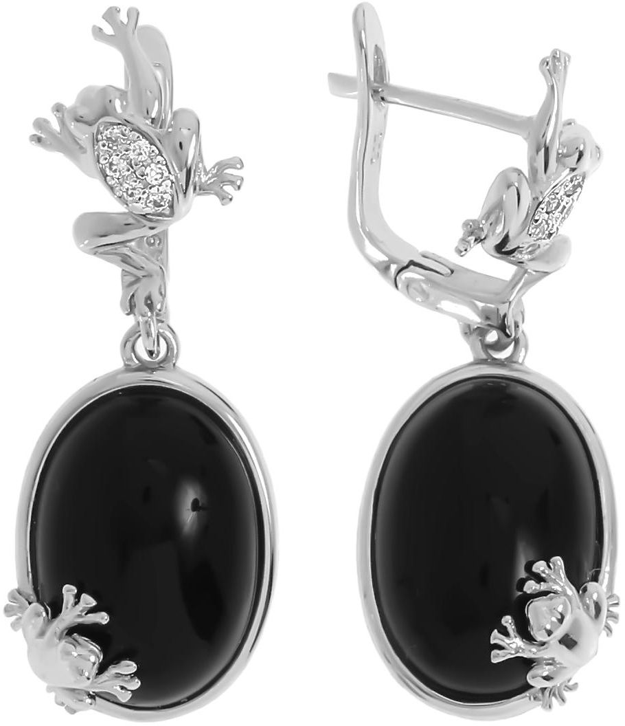 

Серьги из серебра с ониксом Balex Jewellery 2432930134, 2432930134