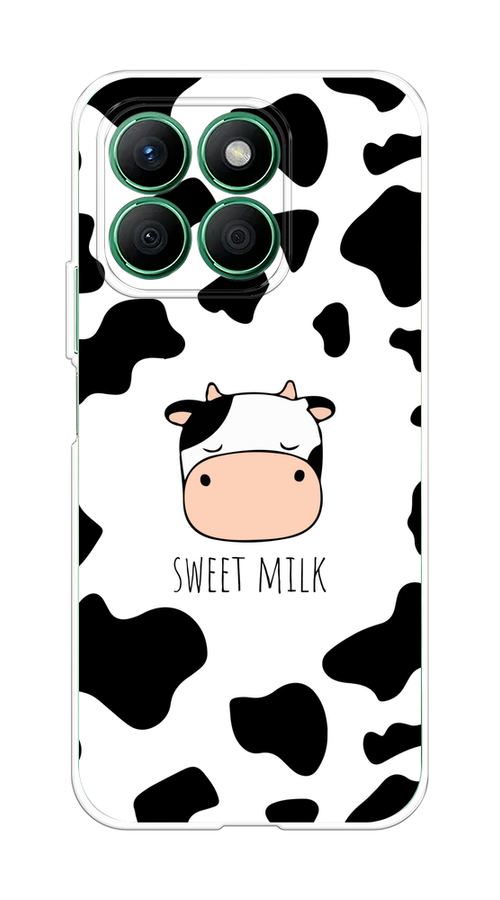 

Чехол на Honor X8B "Sweet milk", Розовый;белый;черный, 6123250-1