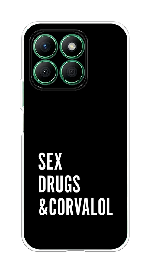 

Чехол на Honor X8B "Corvalol", Черный;серый;белый, 6123250-1
