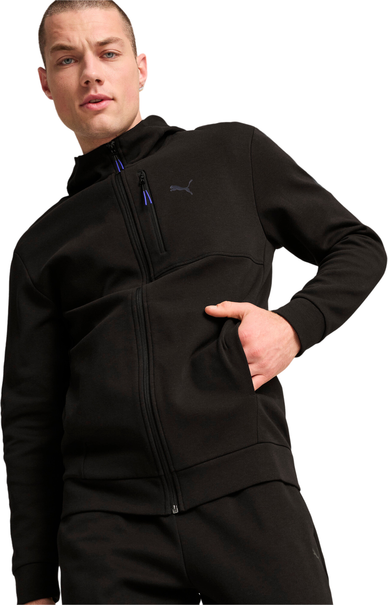 Толстовка мужская PUMA OPEN ROAD Full-Zip Hoodie DK черная L 8541₽