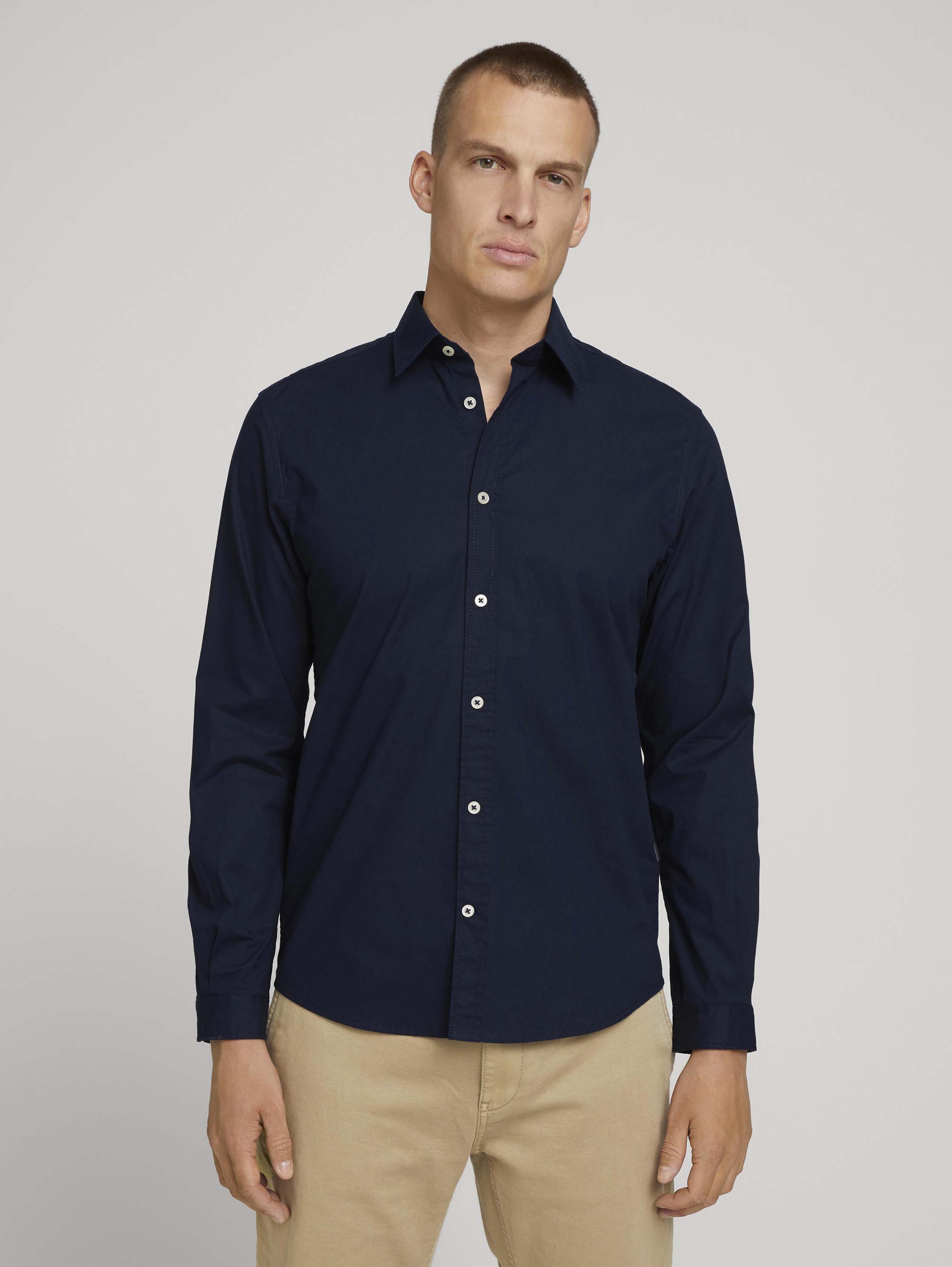 

Рубашка мужская TOM TAILOR 1028235 синяя XL, 1028235