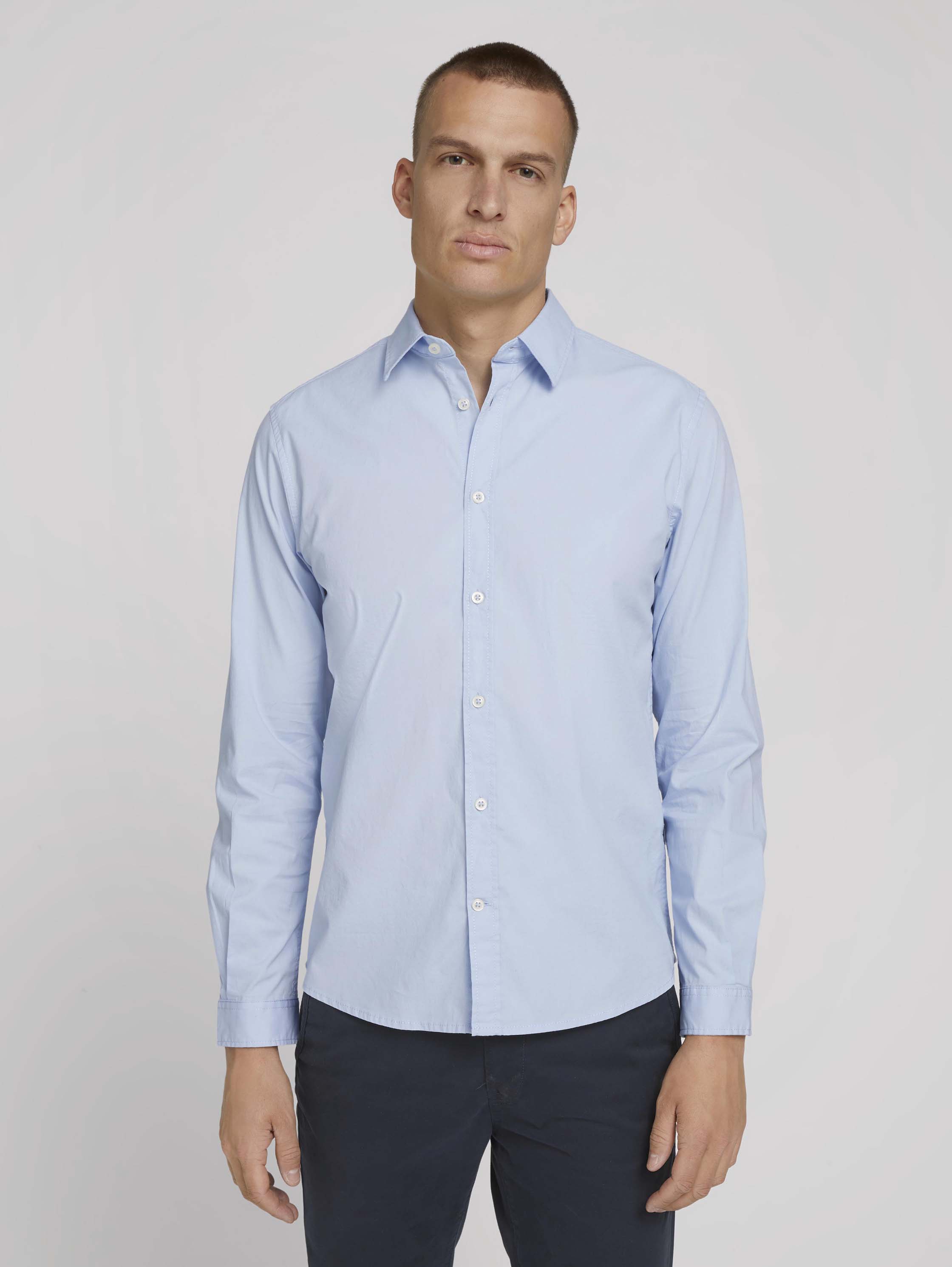 

Рубашка мужская TOM TAILOR 1028235 синяя S, 1028235