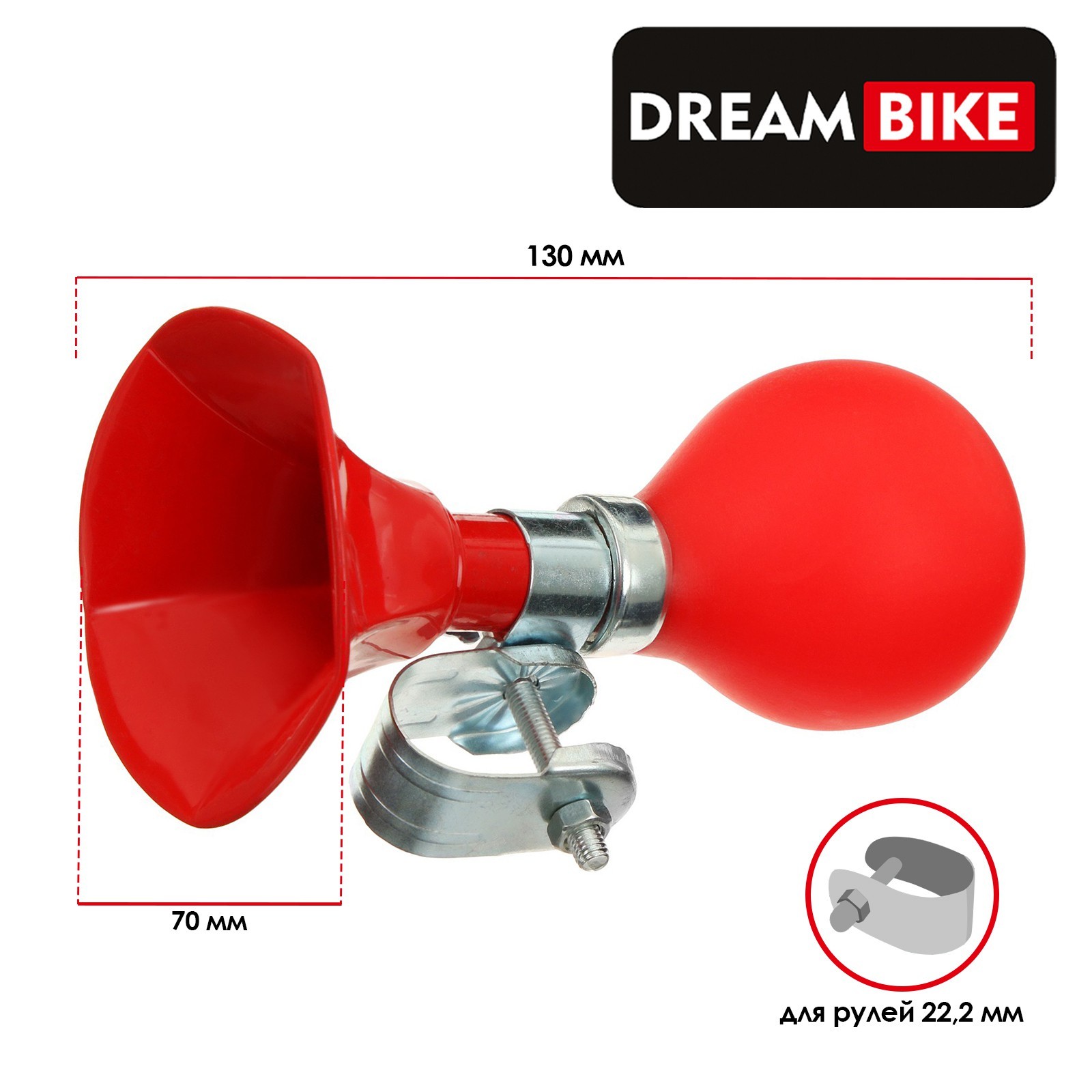 Велосипедный звонок Dream Bike 5415736 красный