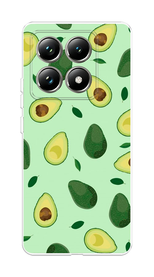 

Чехол на Xiaomi 14T Pro "Blue avocado", Коричневый;зеленый, 323450-1