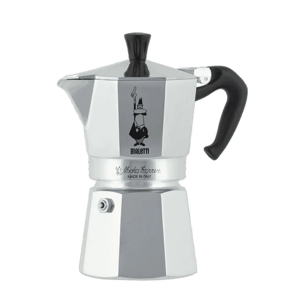 

Гейзерная кофеварка Bialetti "Moka Express", на 4 чаш. (190 мл), Серый